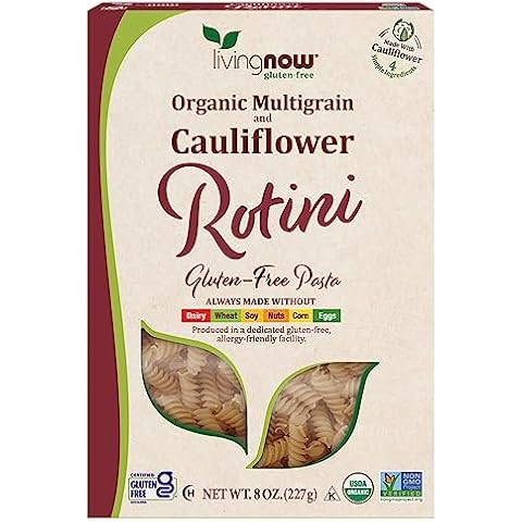 NOW Organic Multigrain and Cauliflower Rotini Gluten Free Pasta Cover