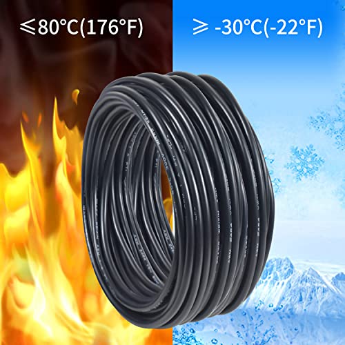 18 Gauge 2 Core Solid Single Strand Pvc Insulated Tinned Copper Wire,Wire Length 50Ft Red And Black Wire For Automotive Led Lighting Outdoor,Marine Solar Extension Cord Ul Listed #TOP3