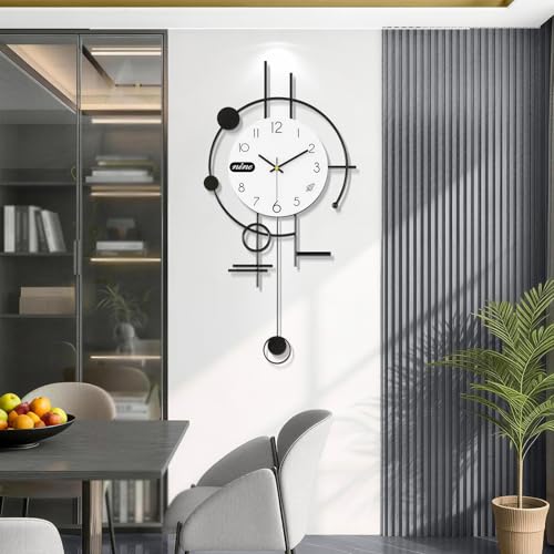Horloge murale moderne silencieuse pour chambre et bureau