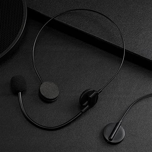 Zhanmai 8 Pcs Black Microphone Headset Headpiece 90\'s Costume Prop Headset Hippie Halloween Costume Accessories Makeup Props for Party Supplies - Thumbnail 7