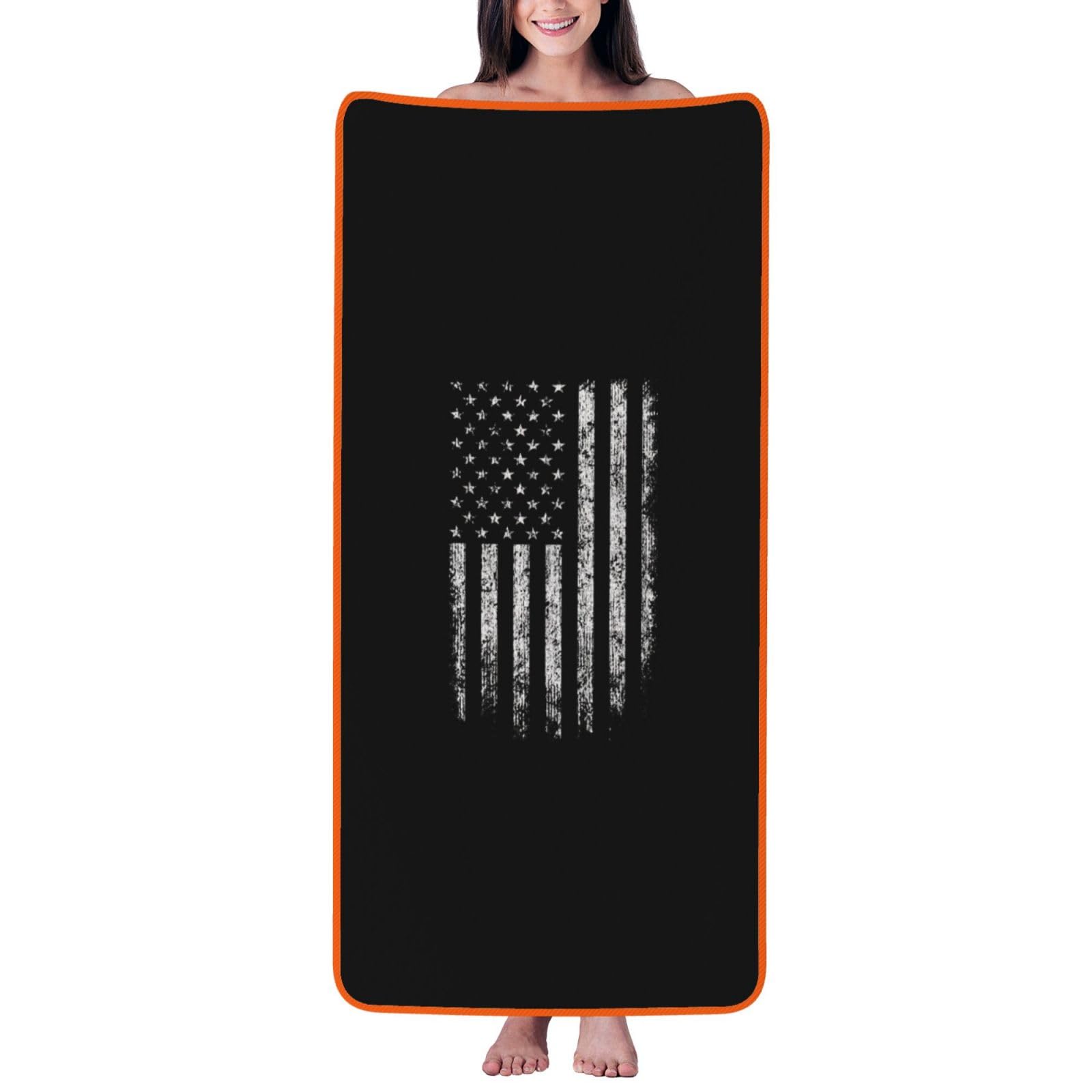 ZTPOWQA American Camouflage Print Coral Velvet Bath Towel For Home Gym Lounging Bathroom Spa Hotel Beach Travel