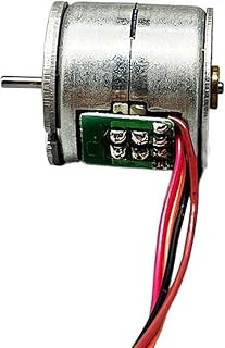 GTPBAO Micromovimiento Micromotor Paso a Paso de 20 x 19,2 mm, bifásico, 4 Cables, 5 V CC, 13 ohmios, Juguete eléctrico en Miniatura Reductor Deslizante