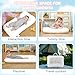 Baby Lounger for Newborn, Bionic Design Baby Lounger, Soft Organic Cotton Breathable Lounger for Infants 0-18 Months (White)