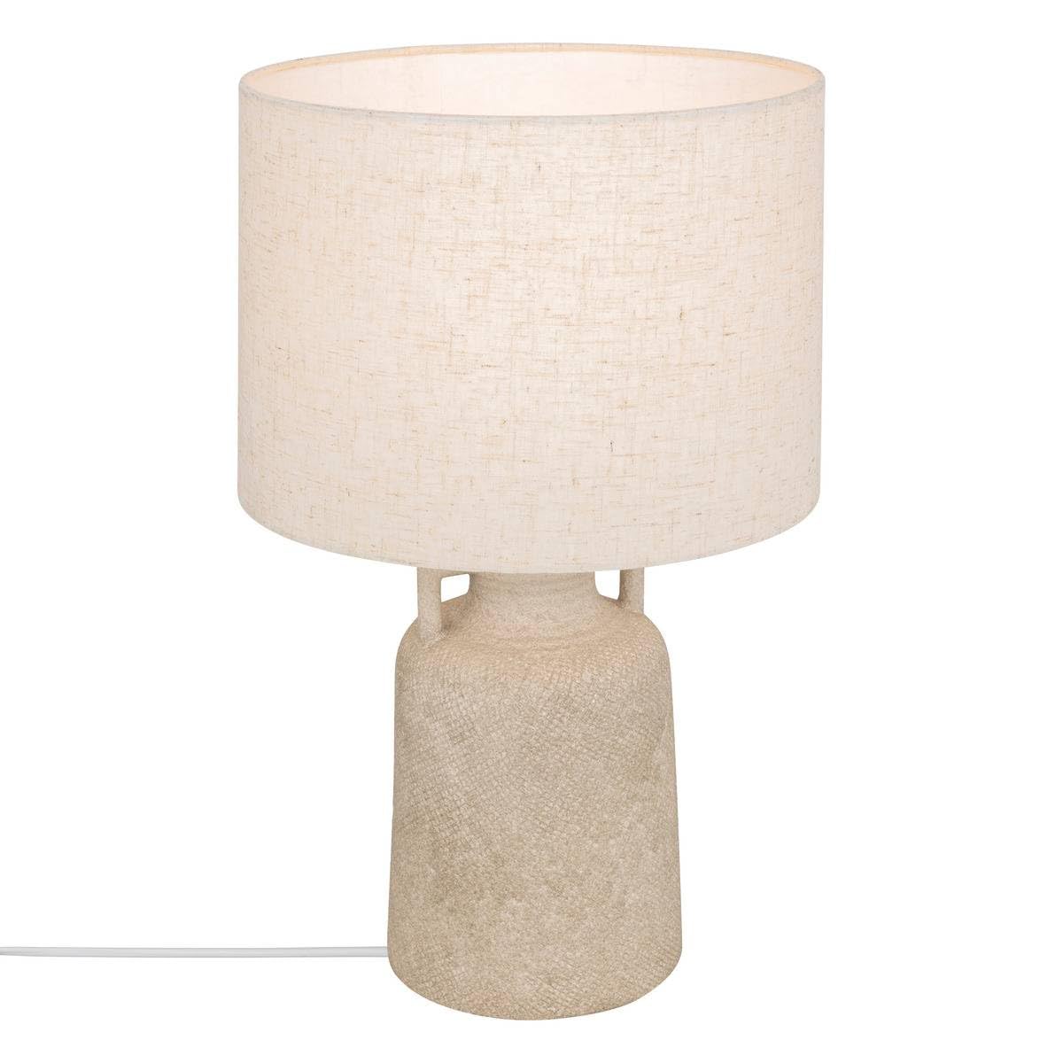Atmosphera - Lampe à poser champignon secteur gibus gris h45,5cm