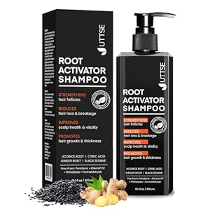 Root Activator Shampoo for Men: Hair Growth Shampoo for Hair Loss and Thinning Hair – 10.1 fl oz / 300 mL