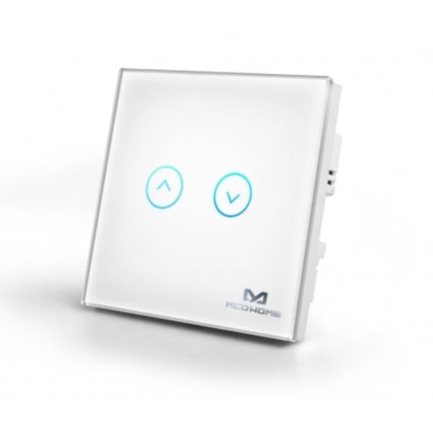 MCO Home Interruptor De Persianas Inteligente Z-Wave con Panel Táctil, Blanco, Caja de Conexiones de 80 mm, MH-C321