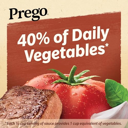 Image of Prego Italian Tomato Pasta Sauce Flavored With Meat, 24 oz Jar (Pack of 12)