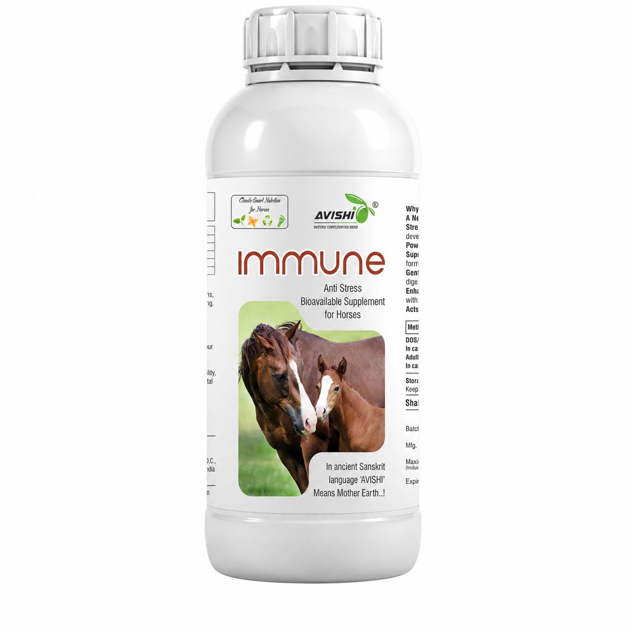 Avishi Immune for Horses (1 LTR) Immunity Booster, Essential Supplement for Growth and Development of Horses, Equines-image-7