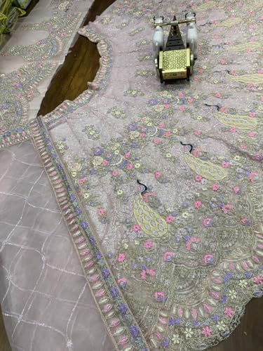 Image of Lehenga choli For Womens and Girls Soft Butterfly Net Lehenga Choli with Coding Sequins Work Dupatta | Semi Stitched Designer Ethnic Set