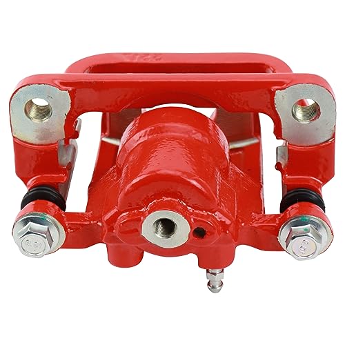 Image of TRQ Rear Brake Caliper Set Painted Red Brackets Compatible with 2007-2012 Nissan Altima 2007-2008 Maxima