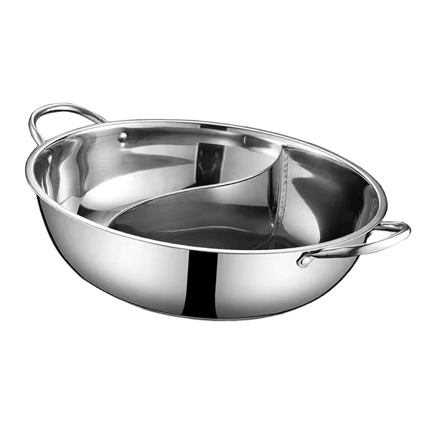 Stainless Steel Hot Pot 30cm – Thickened Durable Cookware with Divider | 3-Liter Capacity for Travel, Camping, Picnic & Home Use-picture-16