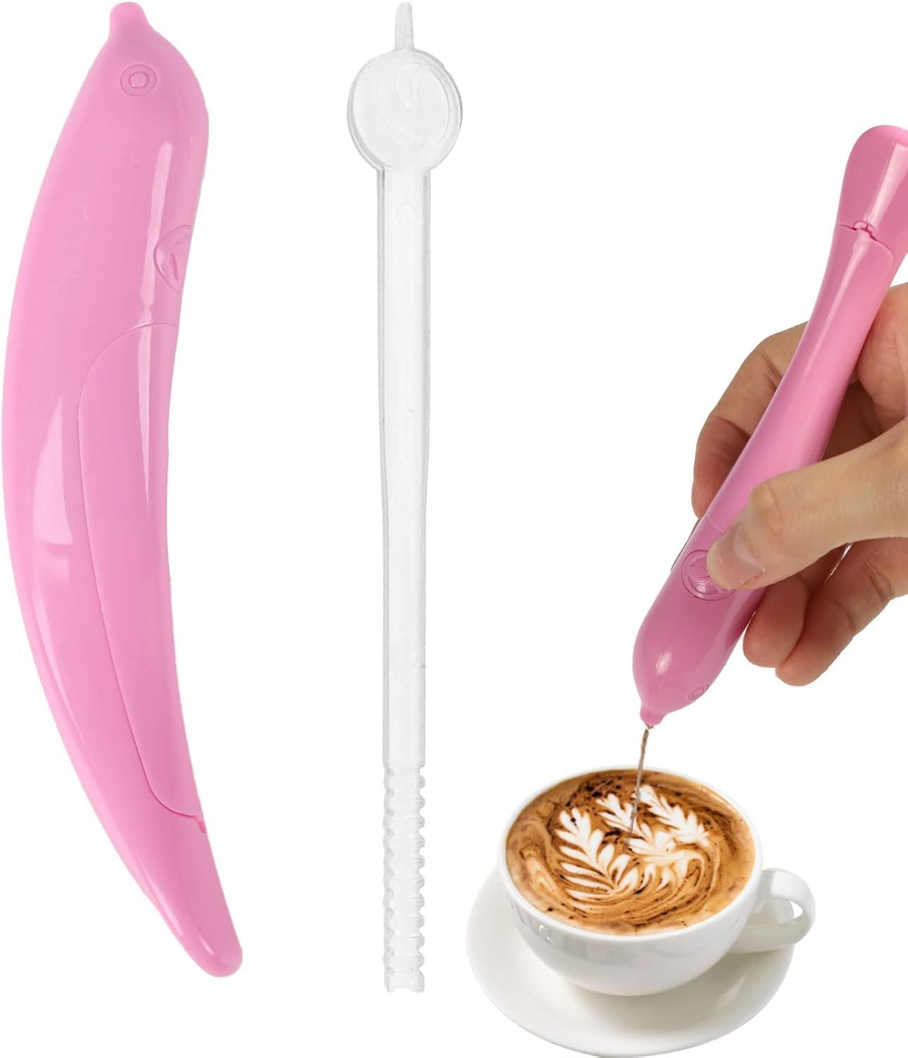 SHREESAMP Latte Art Pen & DIY Spice Decoration Tool | Create Professional-Grade Coffee Designs and Decorate Your Favorite Dishes with Ease, Perfect for Baristas, Coffee Lovers, and Home Cooks