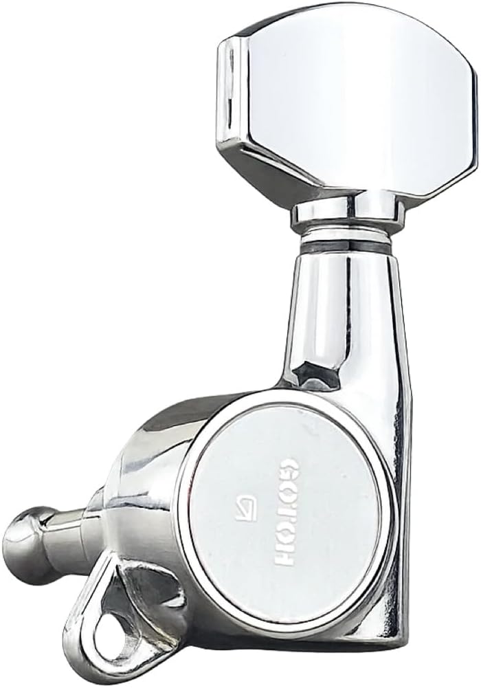 Gotoh Schaller-style Knob Chrome Tuners (6-in-a-line) - Left Handed