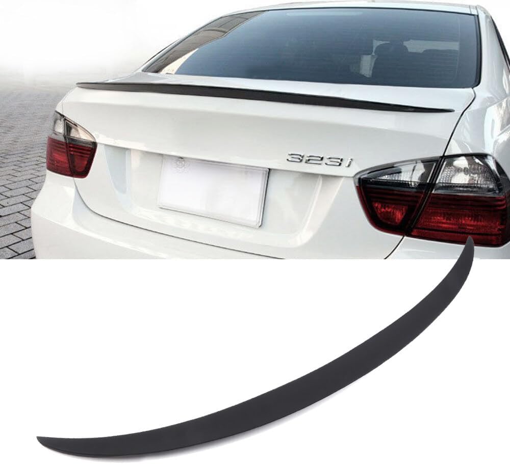 Rear Trunk Spoiler Wing Replacement for BMW 320i 2005 for BMW 323i 2006-2011 for BMW 325i 2005-2010 for BMW 325xi 2005-2006 for BMW 328i 2007-2011 Matte Black