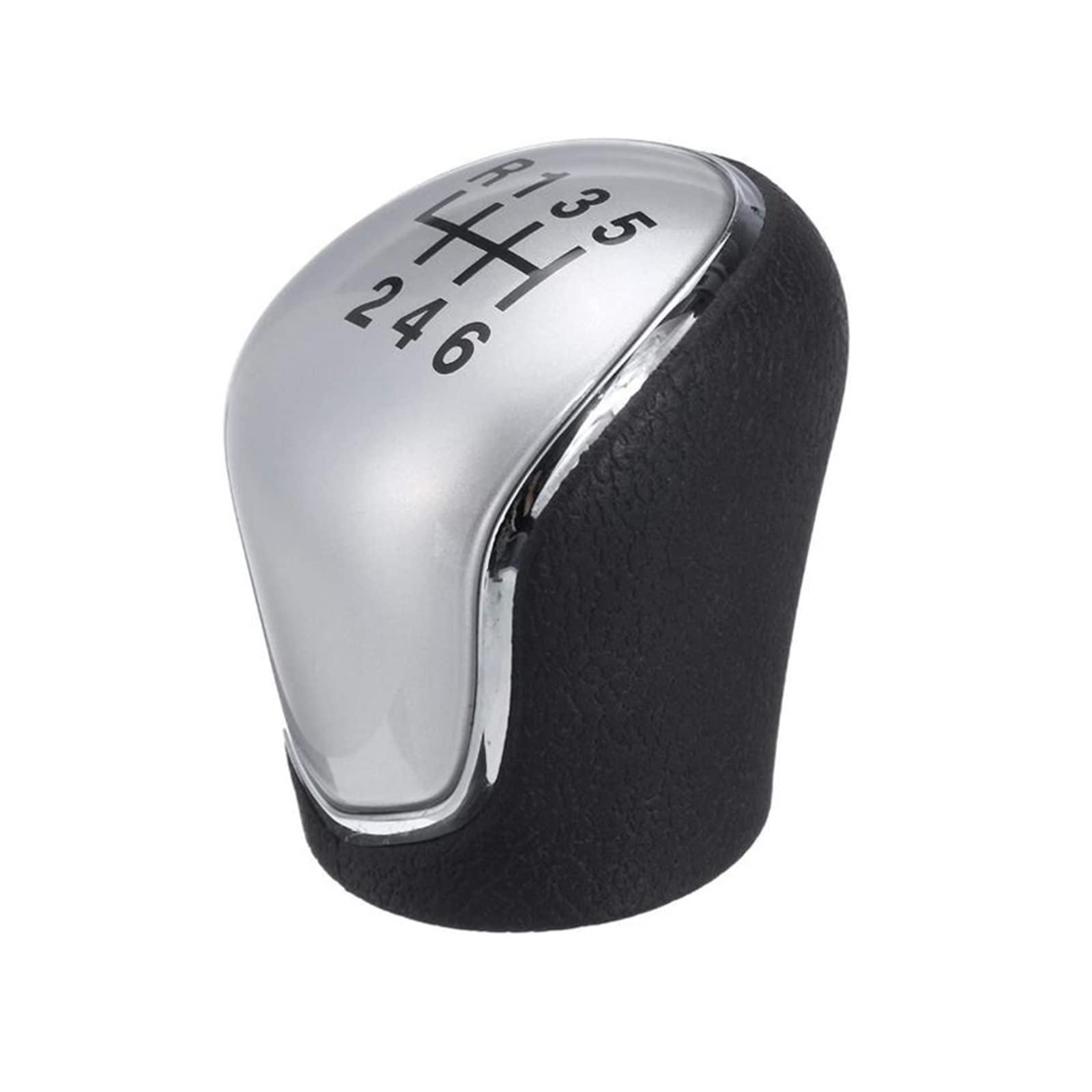 Zynther Automatic Shift knob 6 for Speed Gear Shift Knob Car Auto Manual Shifter Lever Stick Head Handball for Hyundai IX35 2012-2016(Chrome)