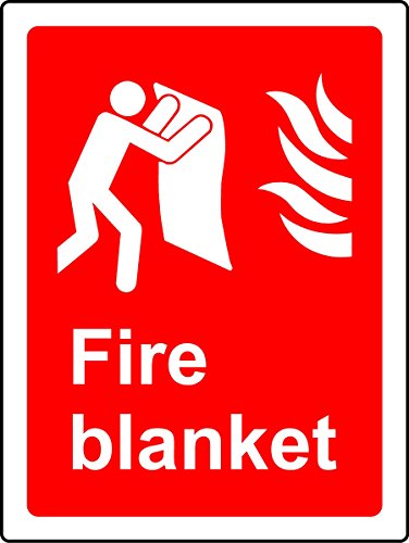 Fire blanket Safety sign - 1.2mm Rigid plastic 200mm x 150mm