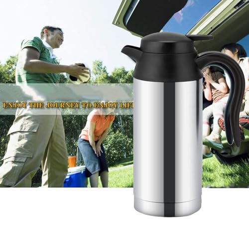 Tetera eléctrica para auto 750 ml acero inoxidable miniatura 6