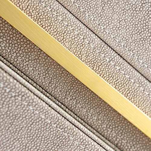 Xinstar Faux Ivory Shagreen Leather Decorative Boxes,Decorative Storage Boxes With Lids 3 Pcs Set,Storage Boxes Jewelry Organizer,Women's Accessory Organizer Men's Jewelry Organizer #TOP4