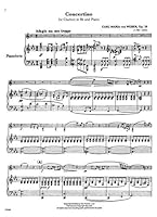 Carl Fischer Weber-Concertino, Op. 26, Opus 26-Clarinet, Piano 0825853346 Book Cover