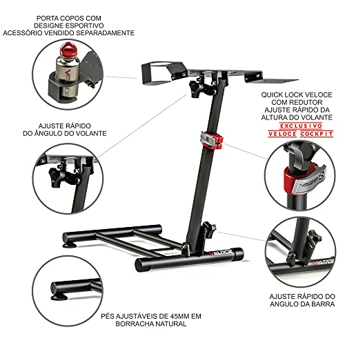 SUPORTE COCKPIT PARA VOLANTE LOGITECH G923 G920 G29 G27 G25 VELOCE V1