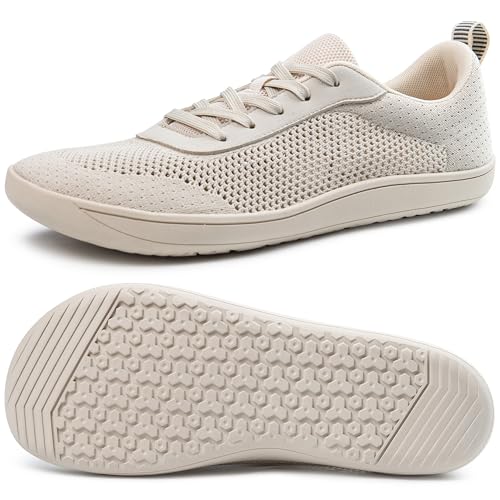 Flexwin Wide Toe Box Shoes for Women, Barefoot Minimalist Shoes, Zero Drop Casual Breathable Soft Sneakers