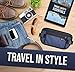 D&D RFID Blocking Money Belt for Travel for Men and Women- Hidden Travel Wallet and Passport Holder - Small Anti Theft Pouch With two adjustable belts for Traveling