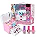 Produktbild Mädchen Make-up Kit Kinder Make-up Spielset mit Aufbewahrungskoffer Mädchen Make-up Kosmetik Sichere Kinder Kosmetik Kit Spielzeug als Geschenk 25,5x23,5x13,5 cm