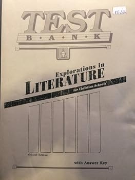 Paperback Explorations in Literature for Christian Schools Test Bank with Answer Key Book