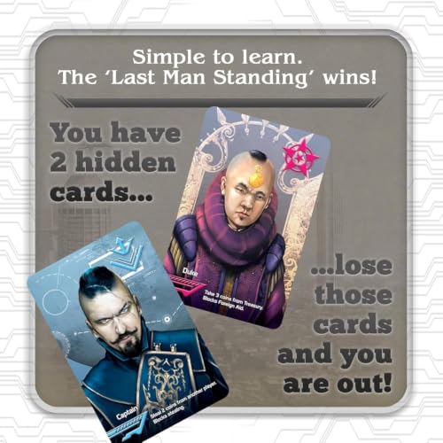 Image of Awestuffs Cooup Card Game | Fast Bluffing and Social Deduction Strategy | Hidden Roles, Deception, and Player Interaction | Quick 15-Minute Game for 2-6 Players | Adults, Teens, Families