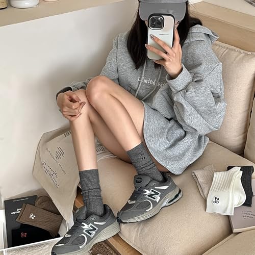 Image of Women's Cute Crew Socks, Casual Athletic Cotton Bowknot Cherry Calf Novelty Socks for Women