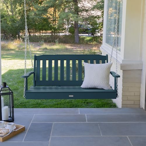 Image of highwood AD-PORL2-NBE Lehigh Porch Swing, 4 Feet, Nantucket Blue