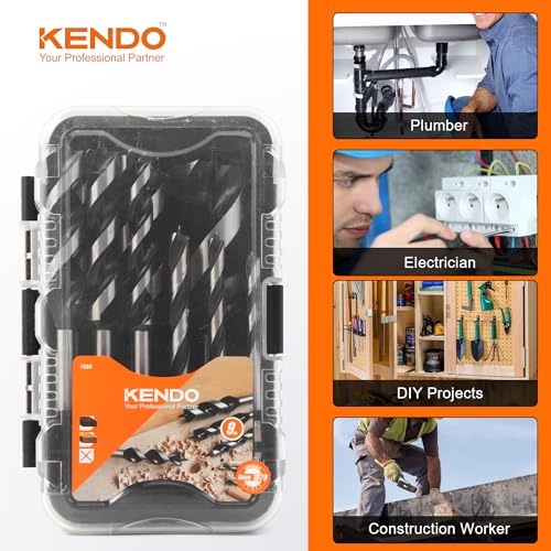 Kendo SPD-6PCS 9Pcs Auger Drill Bit thumb #5