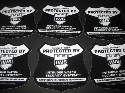 Home Security System Decals for windows and doors weatherproof!