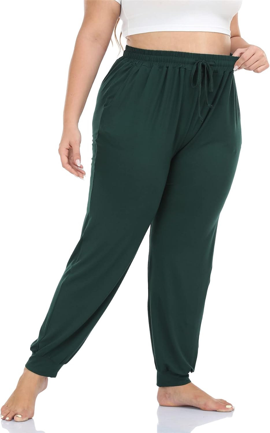 Kotii Women's Plus Size Joggers Plus Size Sweatpants Soft Lounge Pants Pajama Pants Workout Yoga Pants Casual - Image 3