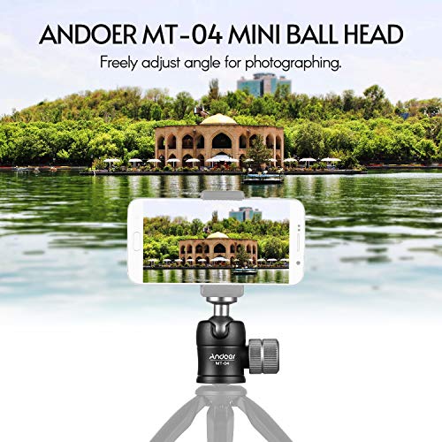 Moniss MT-04 Mini Ball Head 360 Graus Panorâmica com Padrão 1/4 Parafuso para Montagem de Câmeras DS