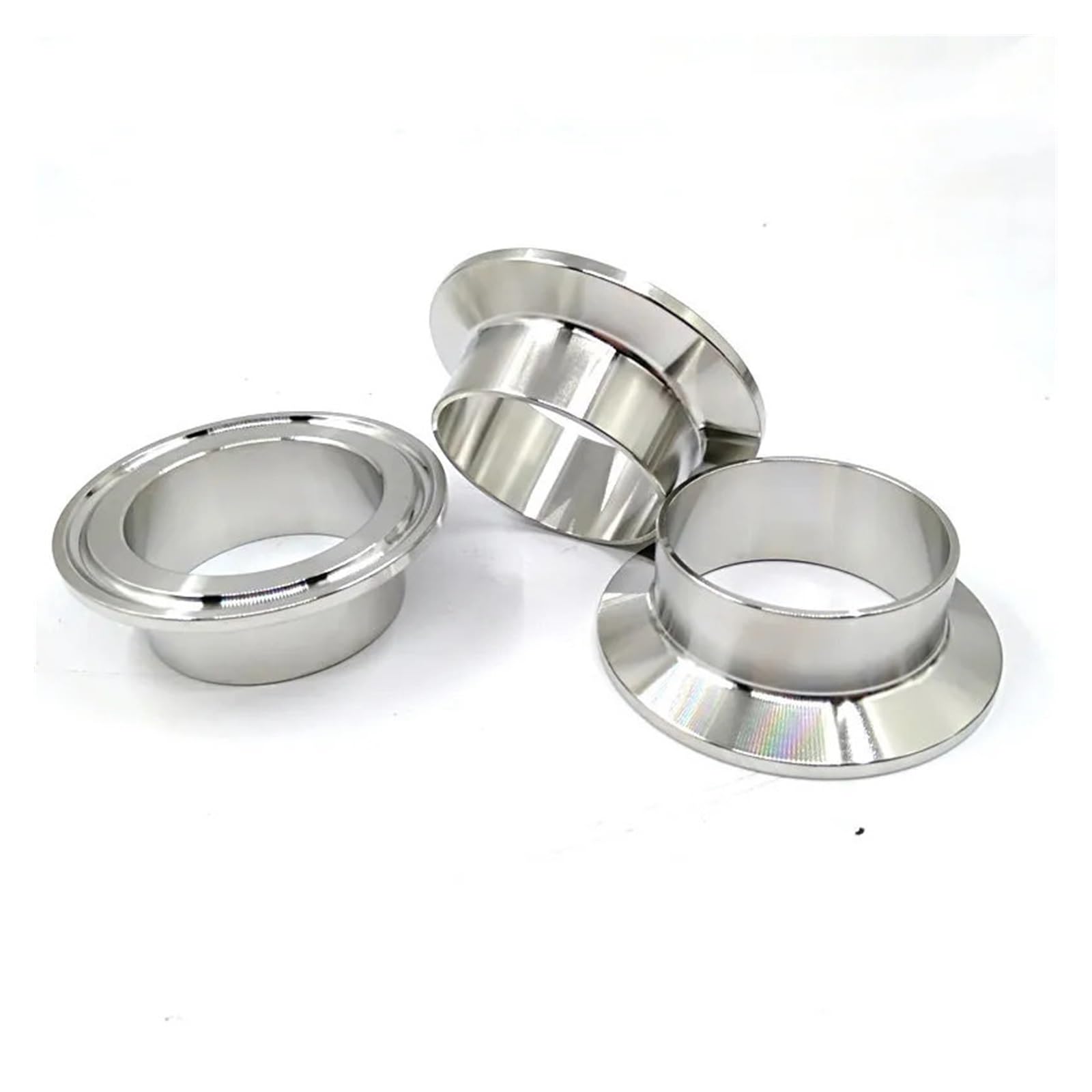 1pc 12.7mm 19mm 38mm 51mm 76mm 159mm OD SS304 Stainless Steel Pipe Weld Ferrule Tri clamp Type and Lengthened Connection(12. 25.4)