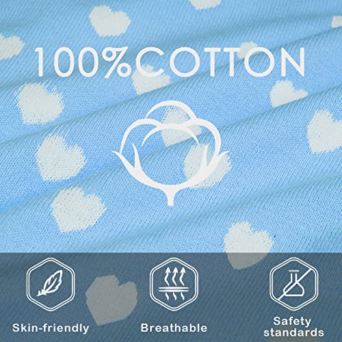 Boboyoyo Girls Cardigans 100% Cotton Kids Heart Cardigan Sweater Long Sleeve Toddler Girl Soft Knit Cardigan #TOP4