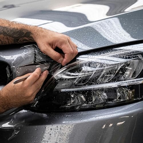 Lackschutzfolie 151x50 cm | Steinschlagschutzfolie – selbstklebend und UV-Schutz | Schutzfolie für Auto, Möbel und Geräte – Klebefolie Auto für Innen und Außen | Autofolie für Tuning | Transparent