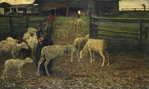 Retour au pli Giovann Segantini tableau sur toile pour la décoration du salon
