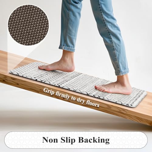 image for KIMODE Kitchen Mats 2PCS,Cushioned Anti Fatigue Kitchen Rugs and Mats,