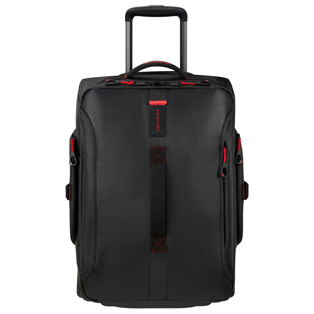 Samsonite Paradiver Light - Borsone con Ruote (55 cm), Small, Bagaglio a Mano, Idrorepellente, Leggero, 48,5L, Nero (Black)