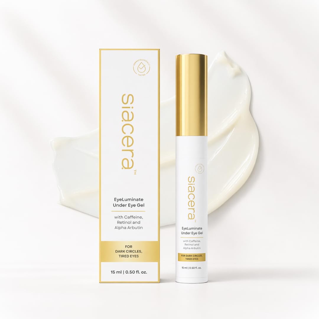 EyeLuminate Under Eye Gel for Dark Circles Removal | 0.2% Retinol, 1% Alpha Arbutin & Caffeine | Reduces Pigmentation, Puffiness & Fine Lines | Brightening Dark Circle Cream for Men & Women | Dermatologically Tested | 5ml — Amazon image 9