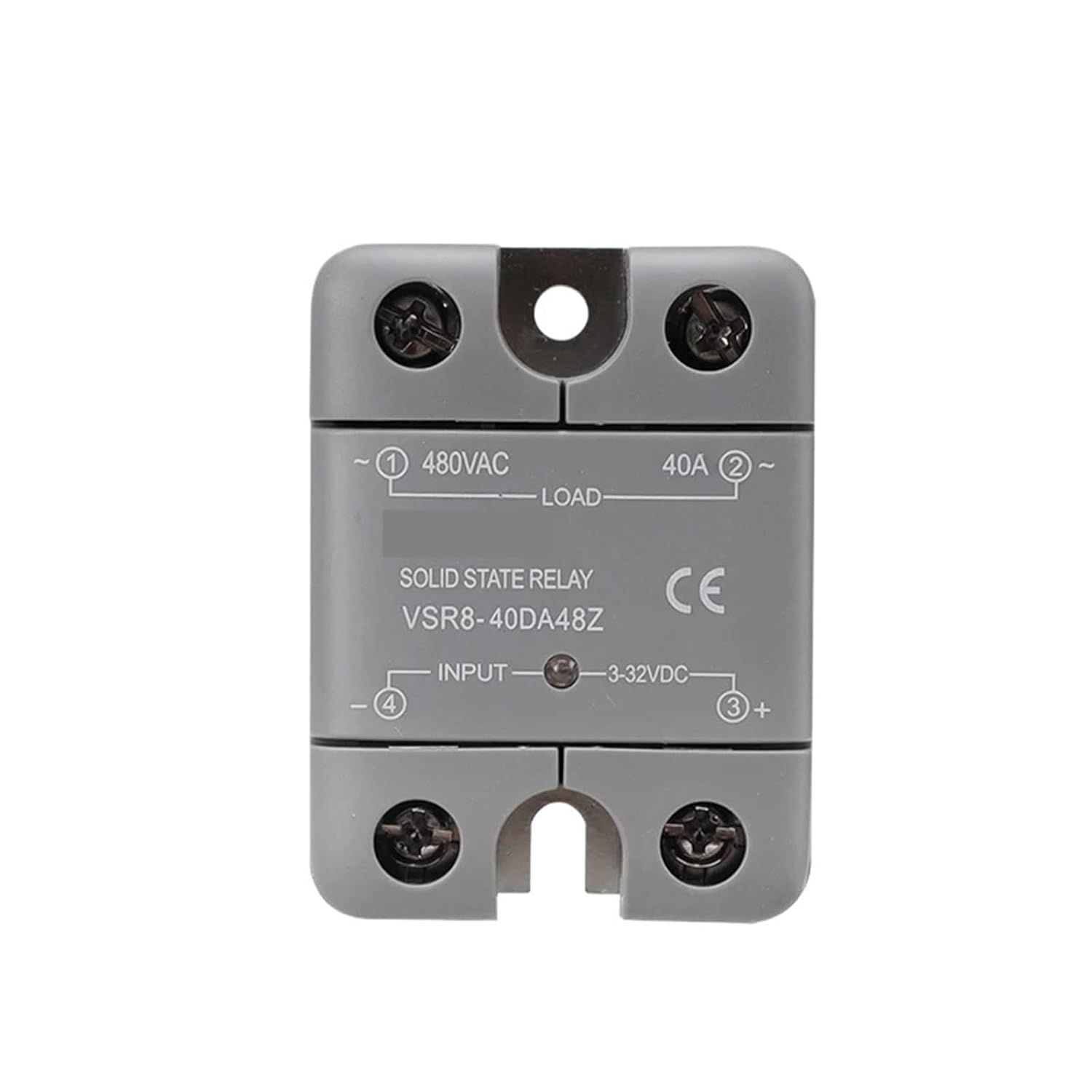 VSR8 Solid State Relay Module for Temperature Controller Single Phase SSR 10DA 25DA 40DA with Dust Cover DC Control AC(SSR-100DA)