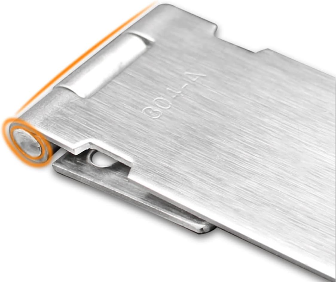 2pcs 5 Lock Hasp Lock for Door Cabinet Locks Accordion Doors Interior Door Locks for Bedrooms Gate Lock Pad Lock Shed Door Heavy Duty Padlock Hasp and Staple with Lock Garage Door