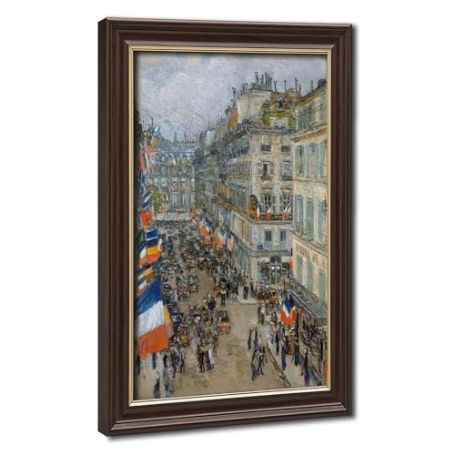 July Fourteenth Rue Daunou impression sur toile Frederick Childe Hassam pour s'évader au quotidien