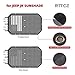 RT-TCZ for Jeep JK Sunshade Mesh Shade Top Cover, JKU American Flag Bikini Top for Jeep Wrangler JK JKU 2007-2017 4 Door