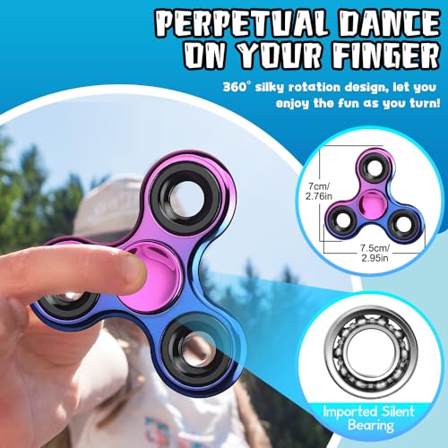 Image of 5PCS Fidget Toys Bluk, Fidget Slider Ring Figette Cube Pad Finger Bike Chain Keyboard for Stocking Stuffers Stress Anxiety for Adult