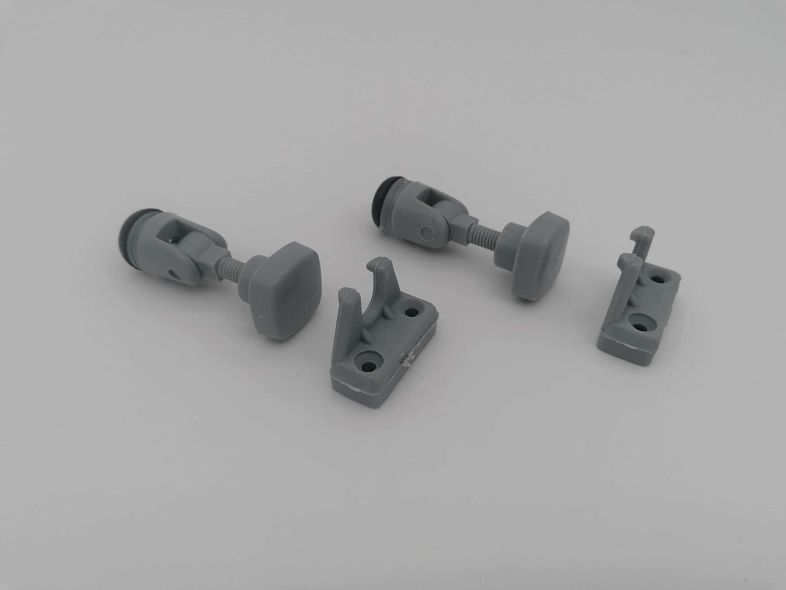 CR-MOESANCO® 2 pomelli di chiusura per finestra di caravan, camper, barca o camper (grigio)