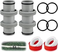 TUIBEIDAMAI 38mm Medence Tömlő Csatlakozó Adapter 2db Bestway Coleman Kompatibilis 1