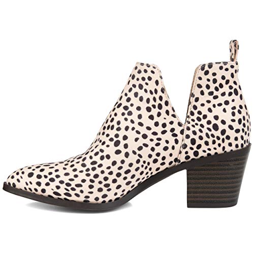 Brinley Co. Womens Deep Side V Classic Bootie Animal, 9 Womens Us #TOP1